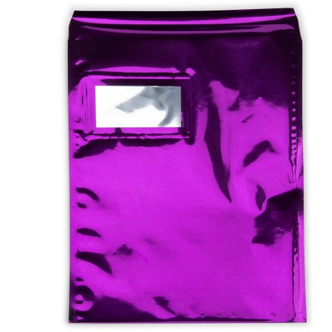 Snooploop opak, farbig, glänzend, mit Fenster Folienversandtasche, DIN C4, violett