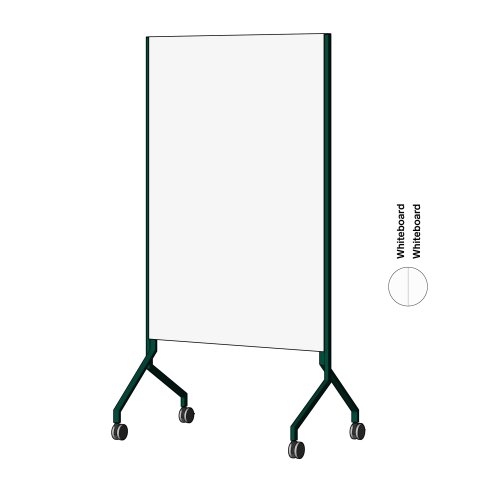 Modulor pizarra blanca MOW, vertical Noche turquesa, FS, 2 x Whiteboard Skin Pro