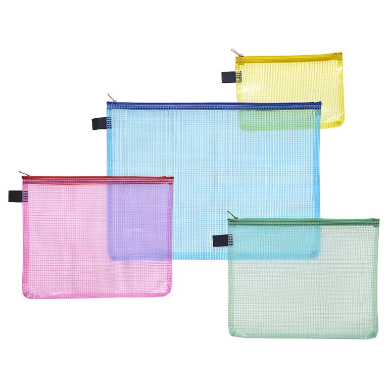 Zippered bag, coloured
