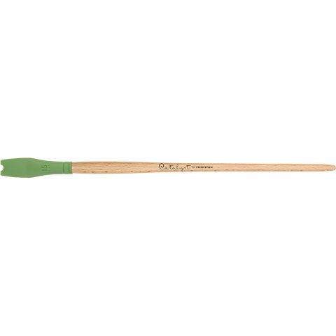 Pennelli del silicone del catalizzatore di Princeton del silicone 15 mm, morbido, verde, No. 3, punta ondulata
