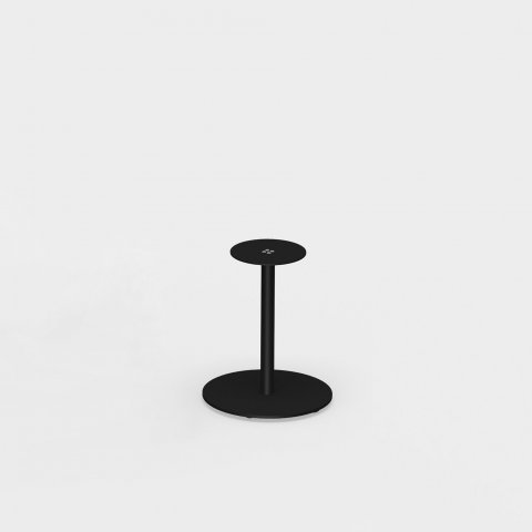 Modulor table frame S (SET) S1 ø40x410mm, foot ø380mm, max. ø600mm, black