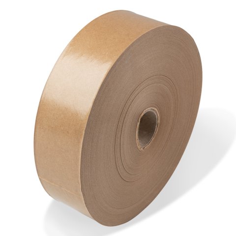 Kraft paper wet adhesive tape brown, 40 mm x 200 m