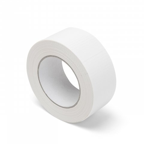 Gaffer fabric adhesive tape, glossy 50 mm x 50 m, white