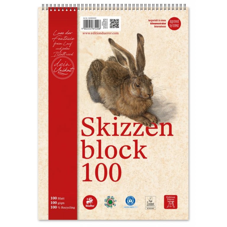 Staufen Recycling Skizzenblock Dürer, 100 g/m²