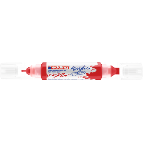 Edding 5400 Acrylic 3D Double Liner Line width 2 - 3 and 5 - 10 mm, traffic red