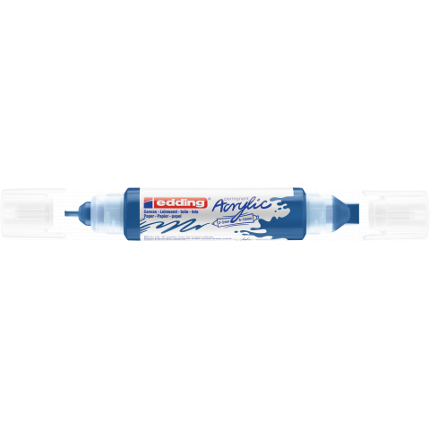 Edding 5400 Pennarello Acrilico 3D Double Liner: Verde Muschio, Doppia Punta (2-3,5-10 Mm), Impermeabile - 2