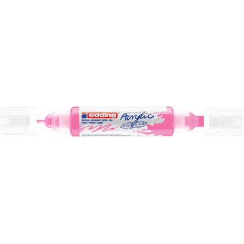 Edding 5400 Acrylic 3D Double Liner Strichstärke 2 – 3 und 5 – 10 mm, neonpink