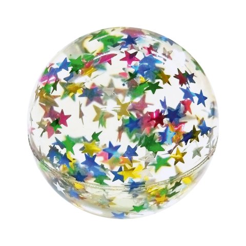 bouncy Bola, 4,3 cm de diámetro, con estrellas