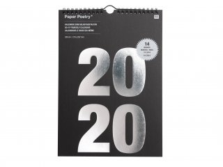 schwarz Folia Bastelkalender 17 x 24 cm