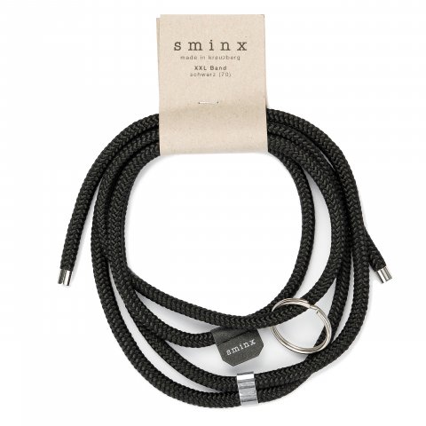 Sminx Smart Strings multi-use shoulder cord XL Basic Ø = 6 mm, ca. l = 0,8 m, black