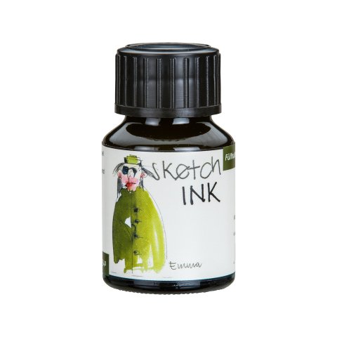 Rohrer &amp; Klingner inchiostro per stilografica SketchInk glass bottle, 50 ml, Emma (dark green)