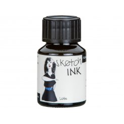 Rohrer & Klingner tinta de pluma Estilográfica SketchInk, Frasco de vidrio de 50 ml, Lotte (negro)