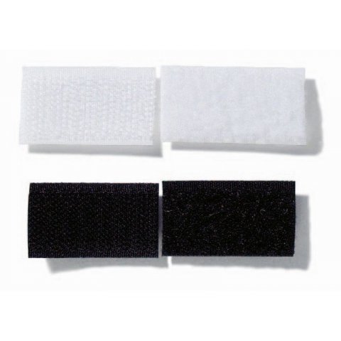 Velcro standard b = 20 mm, bianco, ganci, 5 m