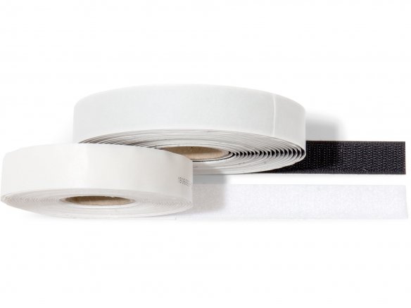 Klettband selbstklebend, b = 20 mm, schwarz, FLAUSCH, 5 m jetzt online  kaufen