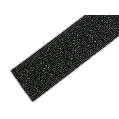 Velcro autoadhesivo b = 20 mm, negro, HAKEN, 25 m