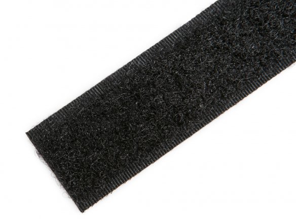Klettband selbstklebend, b = 20 mm, schwarz, FLAUSCH, 25 m jetzt