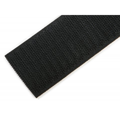 Velcro autoadhesivo b = 38 mm, negro, HAKEN, 25 m
