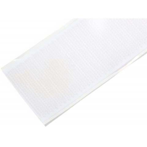 Velcro self-adhesive w = 38 mm, white, HOOKS, 5 m per roll