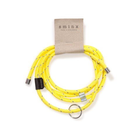 Sminx Smart Strings Multi-Band Sport, Ø = 6 mm, ca. l = 0,7 m, neon-gelb/reflekt