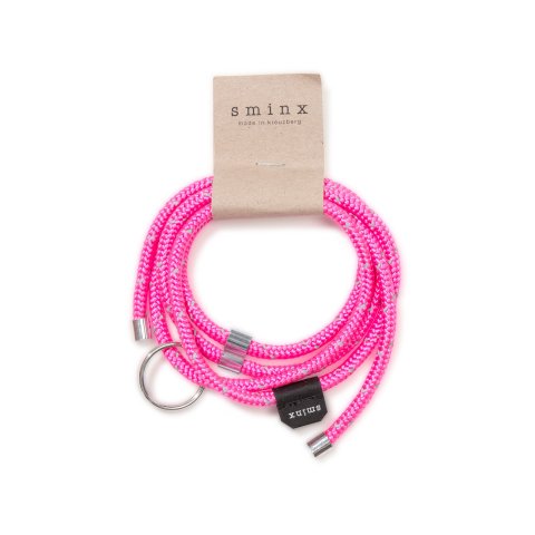 Sminx Smart Strings Multi-Band Sport, Ø = 6 mm, ca. l = 0,7 m, neon-pink/reflekt