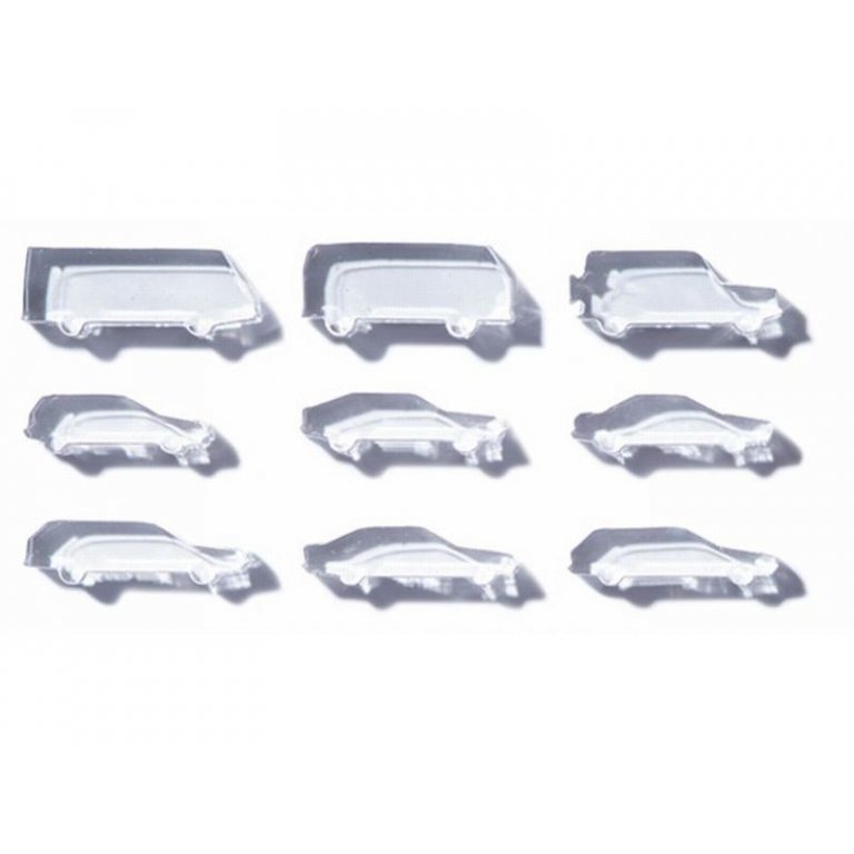 Polystyrene vehicles, laser-cut, 1:200, car
