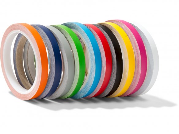 Farbiges Klebeband opak, matt, b = 10 mm, 10 m, schwarz (070), RAL 9005  online kaufen