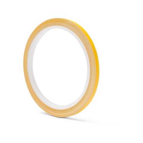 Coloured adhesive tape, opaque, matte w = 5 mm, 10 m, yellow (021), RAL 1023