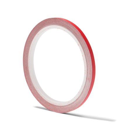 Cinta adhesiva de color opaca, mate b = 5 mm, 10 m, rojo (031), RAL 3000