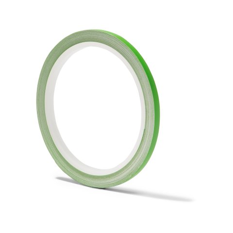 Coloured adhesive tape, opaque, matte w = 5 mm, 10 m, yellow-green (064), RAL 6018