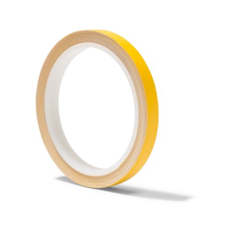 Coloured adhesive tape, opaque, matte w = 10 mm, 10 m, yellow (021), RAL 1023