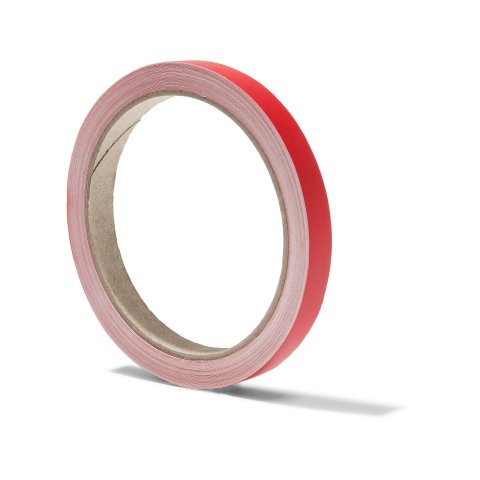 Coloured adhesive tape, opaque, matte w = 10 mm, 10 m, red(031), RAL 3000