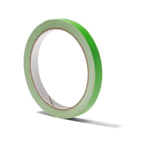 Coloured adhesive tape, opaque, matte w = 10 mm, 10 m, yellow-green (064), RAL 6018