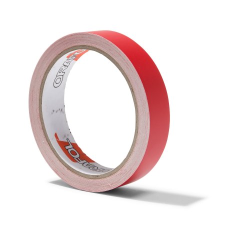 Coloured adhesive tape, opaque, matte w = 20 mm, 10 m, red (031), RAL 3000