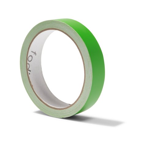 Coloured adhesive tape, opaque, matte w = 20 mm, 10 m, yellow-green (064), RAL 6018