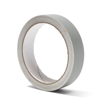 Coloured adhesive tape, opaque, matte w = 20 mm, 10 m, medium grey (074), RAL 7042