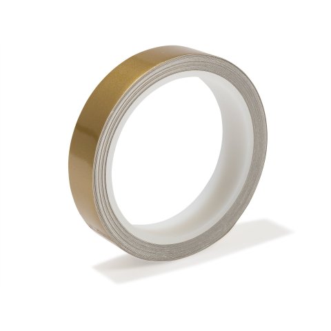 Metallic adhesive tape, coloured, glossy w = 20 mm, 10 m, gold (091)