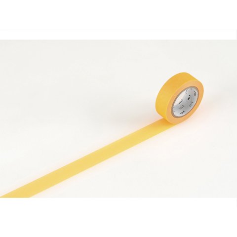 mt 1P Basic masking tape, monochr. Washi adh. tape w = 15 mm, l= 7m, shocking orange (MT01P180Z)