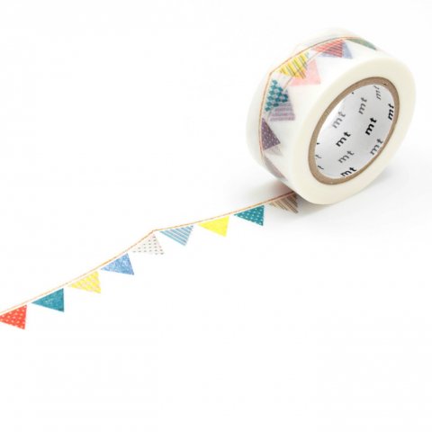 mt Extra masking tape, patterned Washi adhes. tape w = 20 mm, l= 7m, flag (MTEX1P82Z)