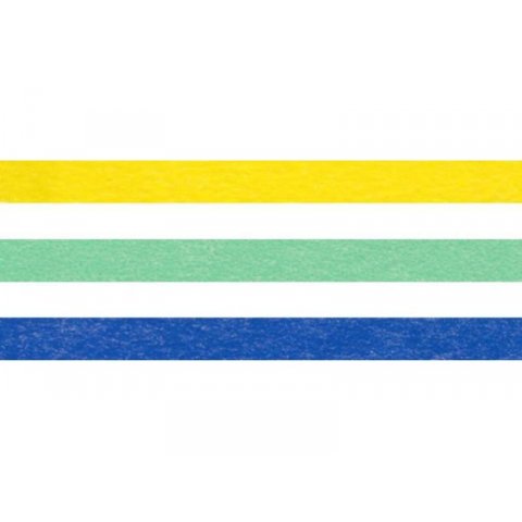 Mt Slim Masking Tape, Washi adhesive tape set of 3, w=6mm,l= 7m,yellow/wakami./ruri(SLIM13Z)
