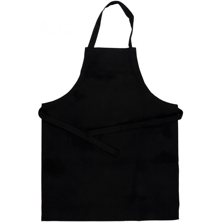 Cotton apron, black