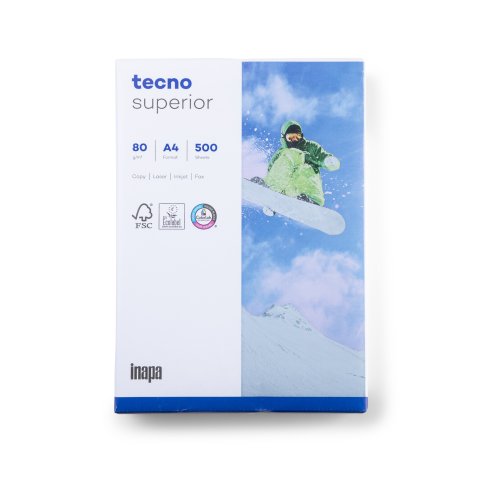 Kopierpapier tecno superior 80 g/m², 210 x 297 DIN A4 (SB), 500 Blatt
