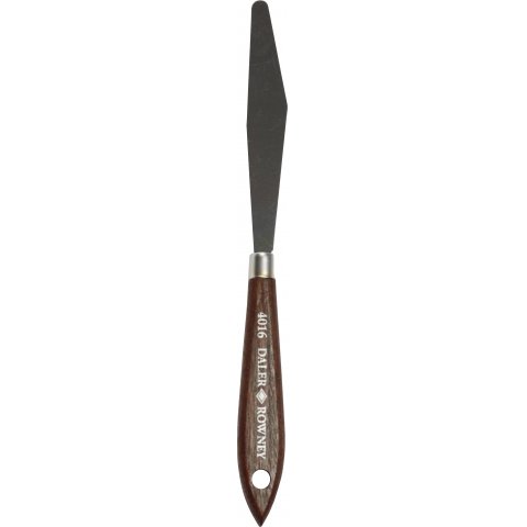 Cuchillo palet mango madera No. 16, l = 225 mm, inclinado por un lado, redondeado