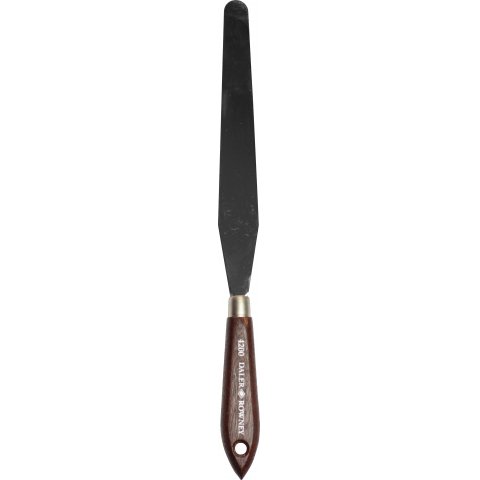 Cuchillo palet mango madera Nº 200, l = 320 mm, cónico, redondeado