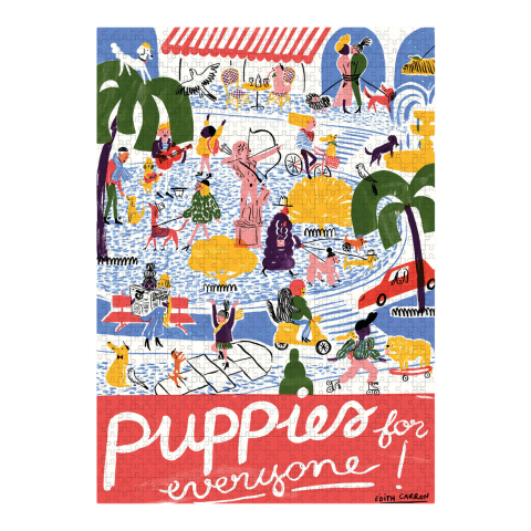 Wonderpieces, contemporary puzzles Édith Carron, Puppies for Everyone