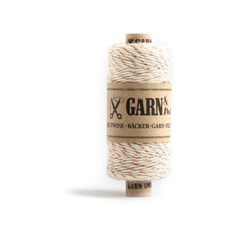 Bäcker-Garn s = 1 mm, l = 45 m, kupfer/naturweiß