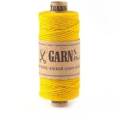 Spago in cotone s = 1 mm, l = 45 m, giallo senape