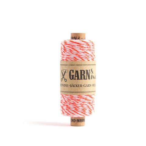 Bäcker-Garn s = 1 mm, l = 45 m, neonorange/weiß
