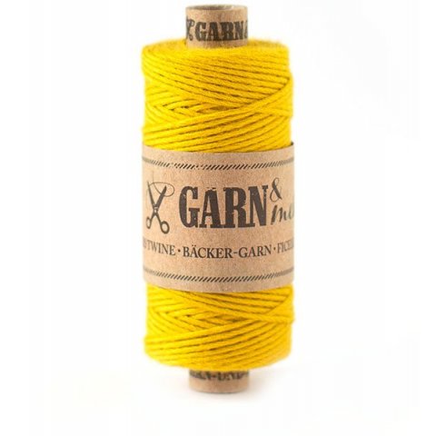 Spago in cotone s = 1 mm, l = 45 m, giallo senape