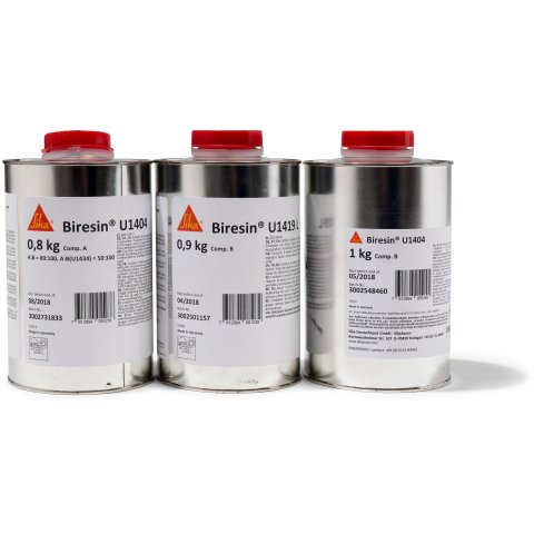 Resina per stampi/plasmare PUR U1404 Resina U1404 (isocianato) 8,0 kg in contenitore in latta