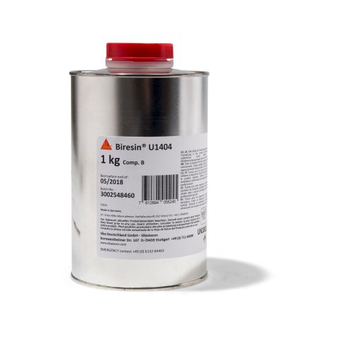 Resina de PUR para colada/moldes U1404 Endurecedor U1404 (amina) 1,0 kg en envase de hojalata